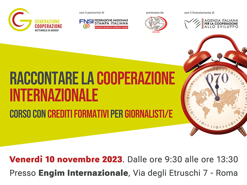 RACCONTARE LA COOPERAZIONE INTERNAZIONALE
